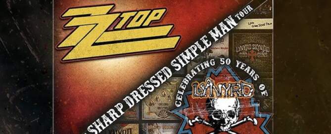 ZZ Top and Lynyrd Skynyrd Sharp Dressed Man Tour, flyer