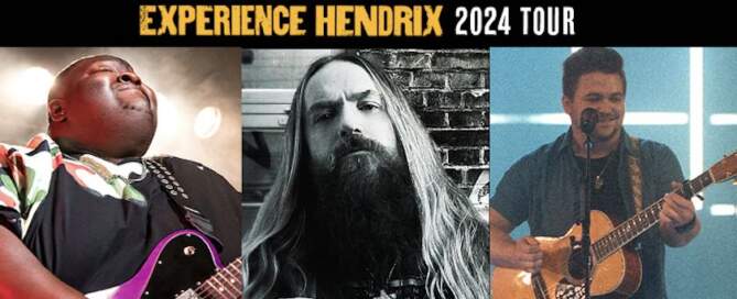 Experience Hendrix Tour Dates,Zack Wilde, Hunter Hayes & Christone 'Kingfish' Ingram, tour flyer