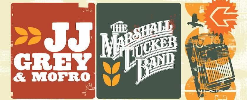 JJ Grey & Mofro Team With The Marshall Tucker Band For 'Rambin' Rooster Tour, tour flyer