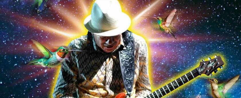 Carlos Santana 2025 Residency Las Vegas flyer, cancellation due to fall